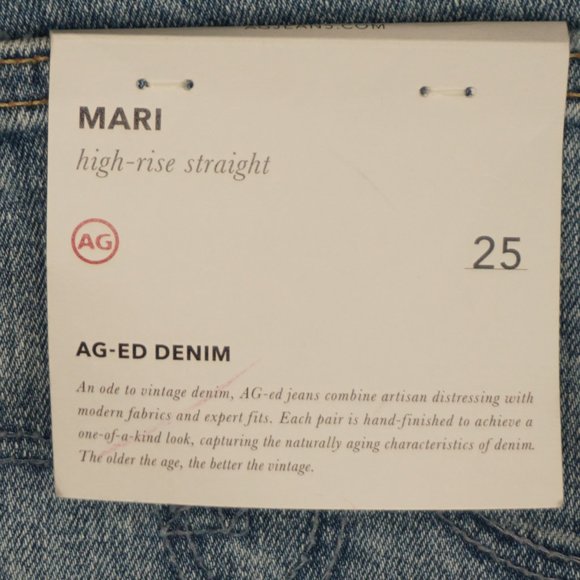 New AG Mari High Rise Slim Straight Leg Jeans in 18 Years Pride size 25 - Picture 11 of 16